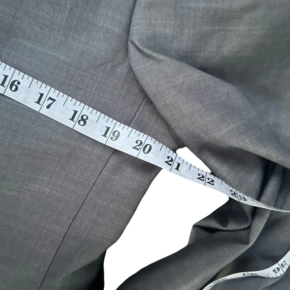 Andrew‎ Fezza Men’s Gray 2-Button Suit Jacket 44L Blazer Sport Coat